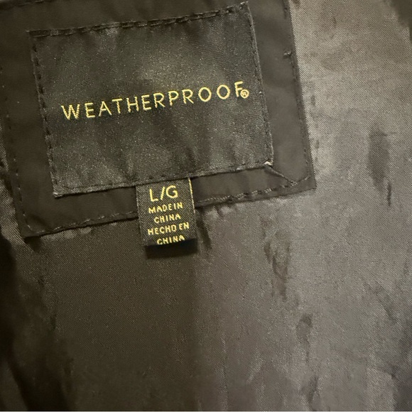 Weatherproof Brand Rain Jacket Black Size Large - Picture 12 of 13